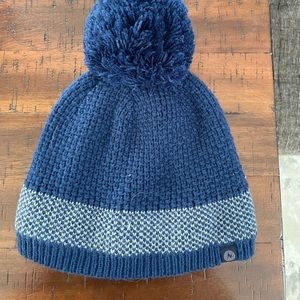 Blue Pom Beenie